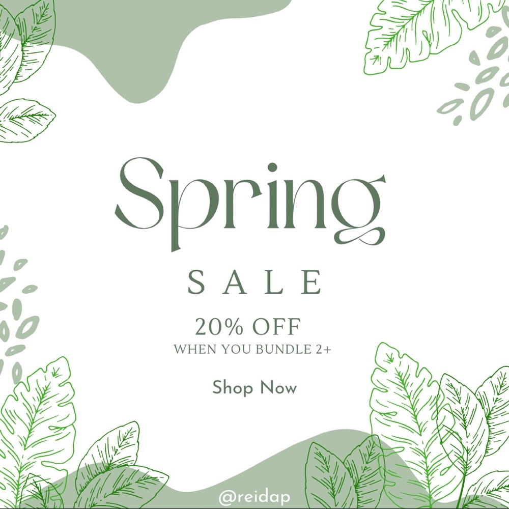 Bundle 2 or More Items & Get Automatic 20% Off